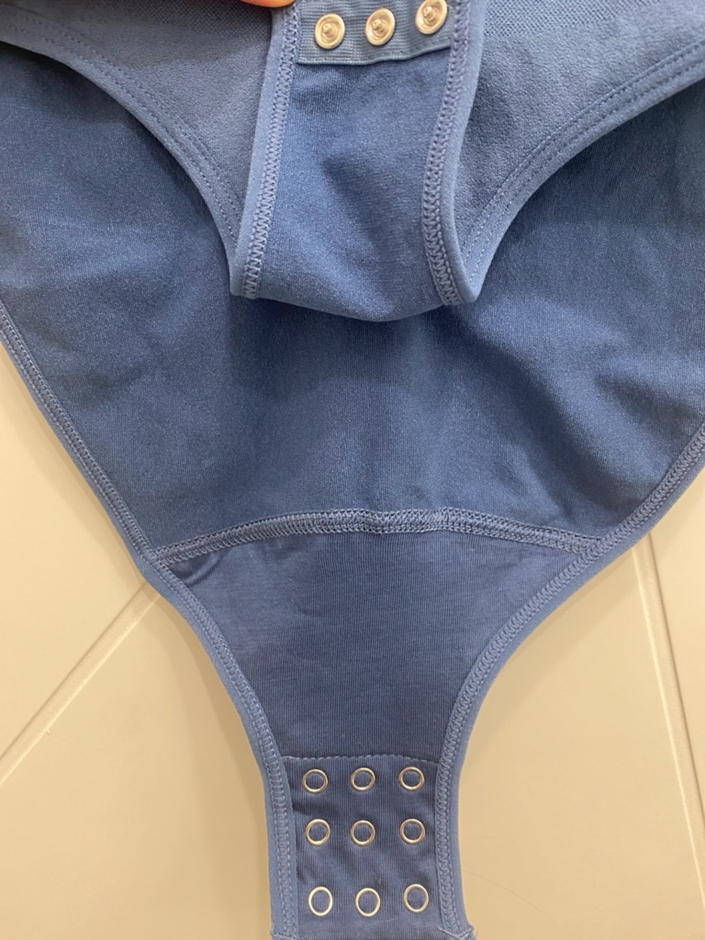 Shapermint Blue Scoop Neck Bodysuit M - Picture 8 of 12